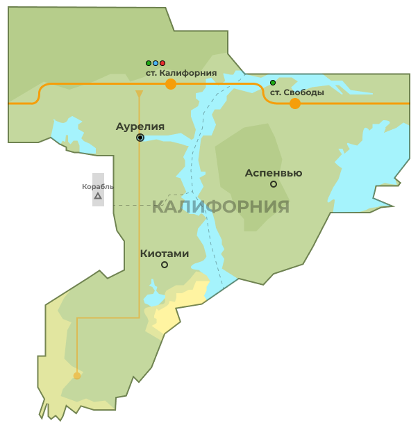 Карта штата